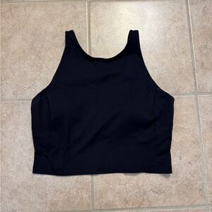 EUC Black Lulu Align Crop/Tank